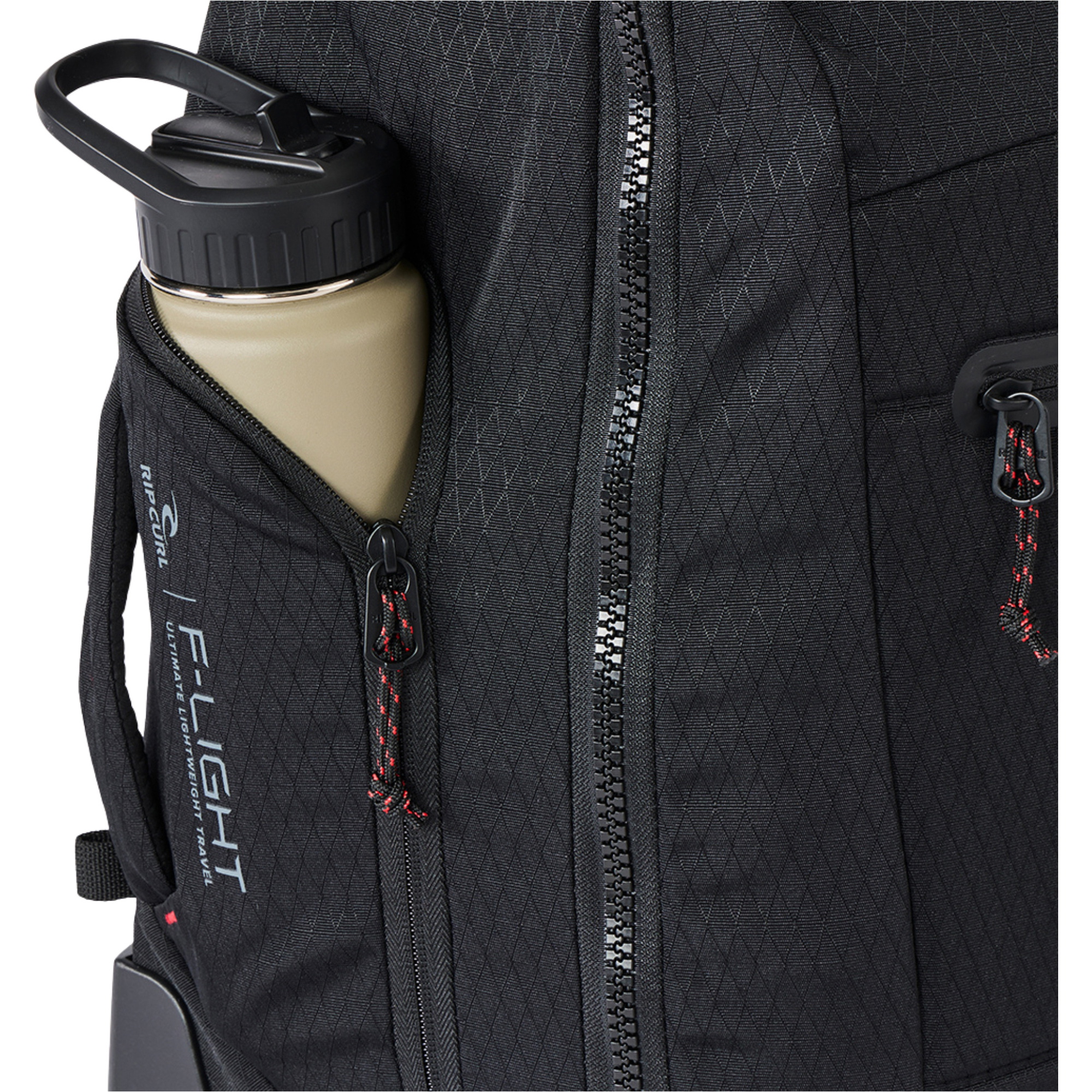 2026 Rip Curl Léger Hybrid 32L Cordura à Roues Travel Sac 02FMTB - Black